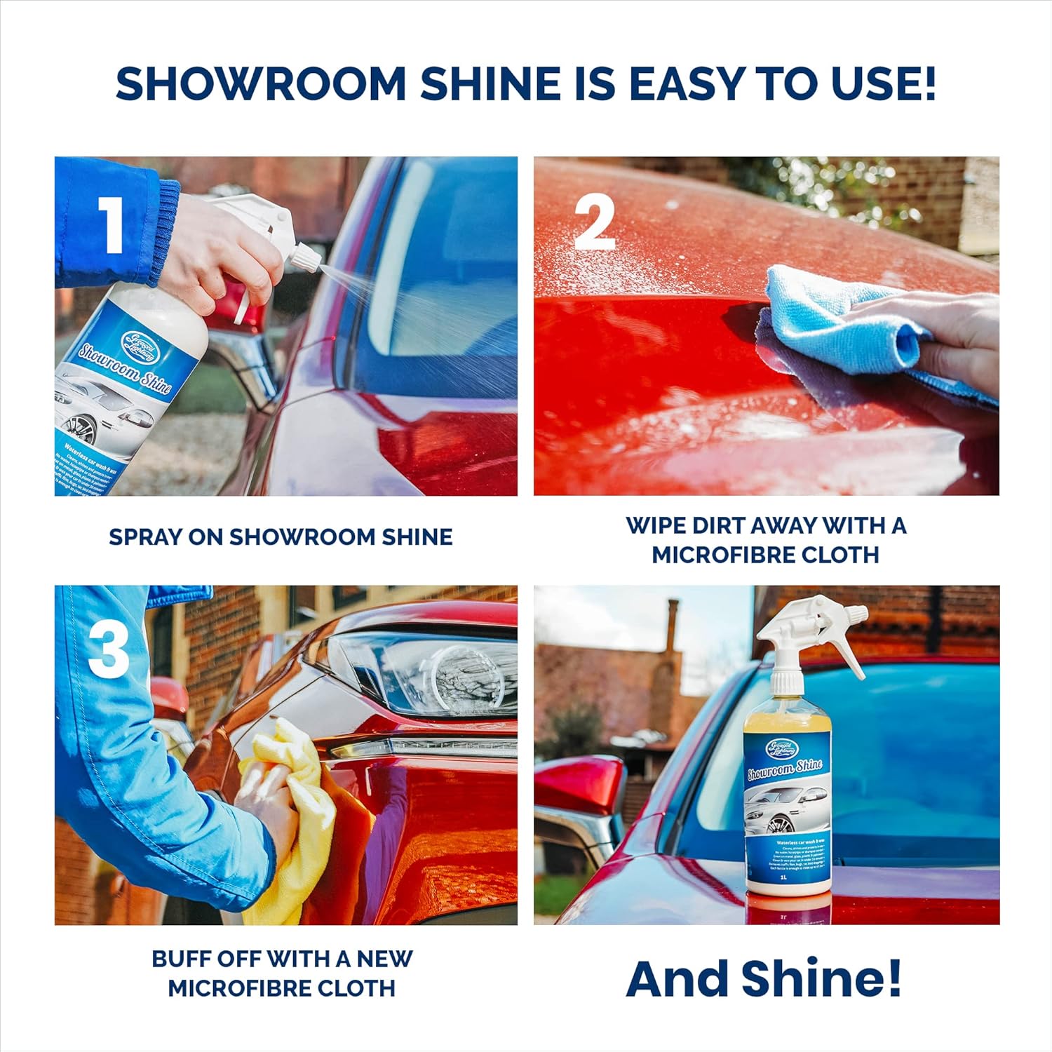 Showroom Shine 2x1L - płyn do mycia auta i motocykla samochodu - obrazek 3